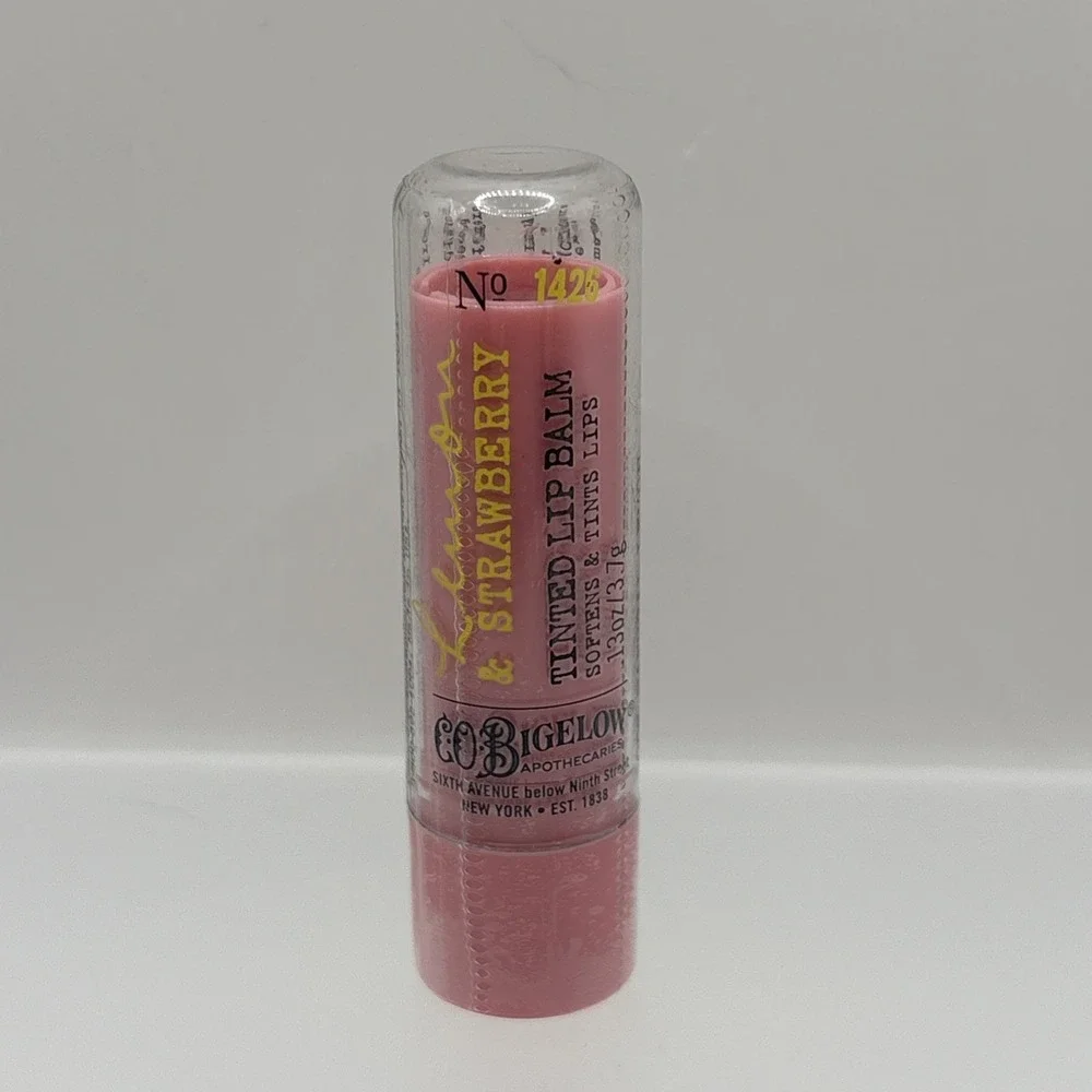 Bath & Body Works C.O. Bigelow Lemon & Strawberry Tinted Lip Balm No. 1426 Rare‎